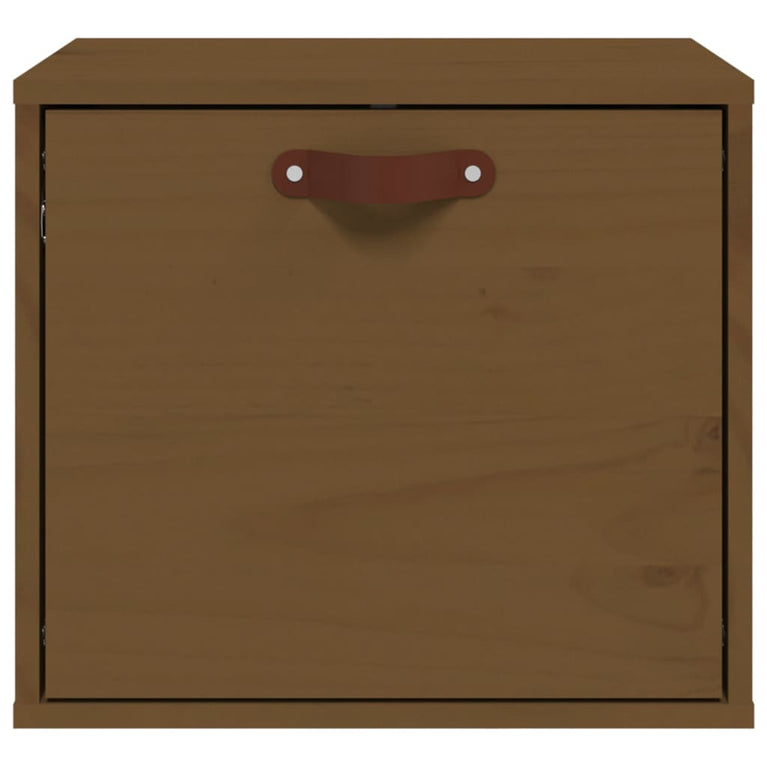 Wandkast 40x30x35 cm massief grenenhout honingbruin MeubelReus
