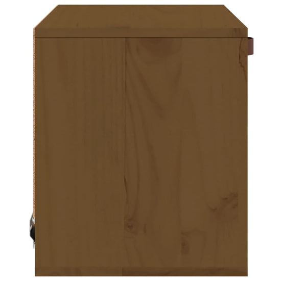 Wandkast 40x30x35 cm massief grenenhout honingbruin MeubelReus