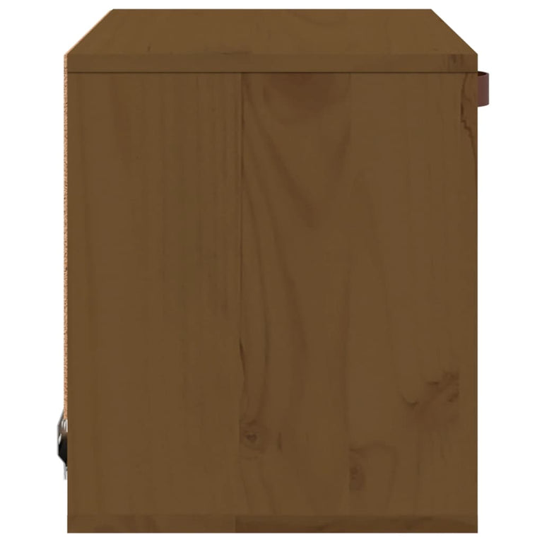 Wandkast 40x30x35 cm massief grenenhout honingbruin MeubelReus
