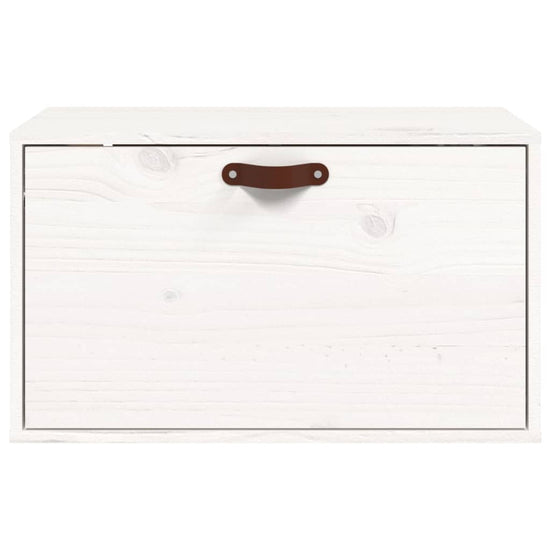 Wandkast 60x30x35 cm massief grenenhout wit MeubelReus