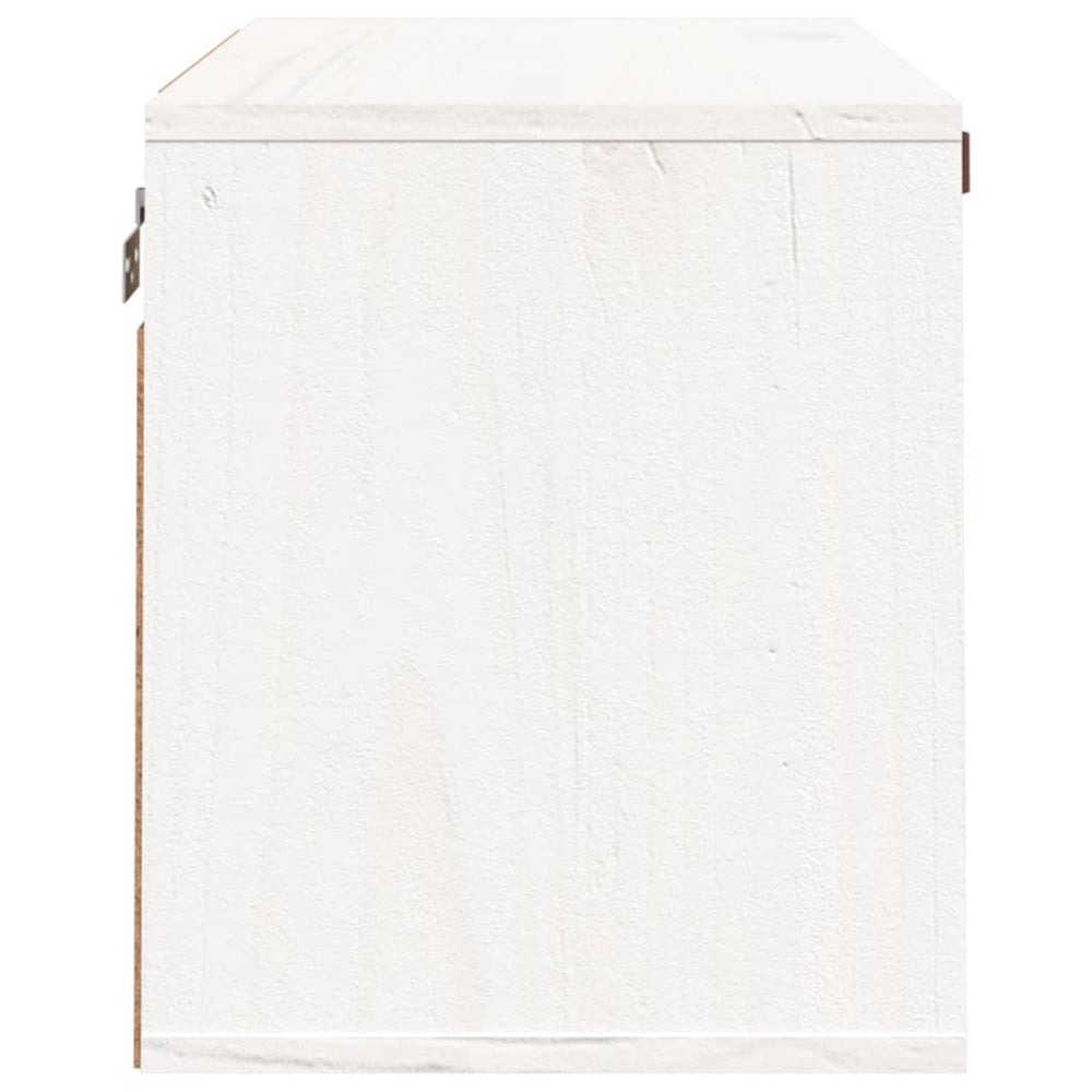 Wandkast 60x30x35 cm massief grenenhout wit MeubelReus
