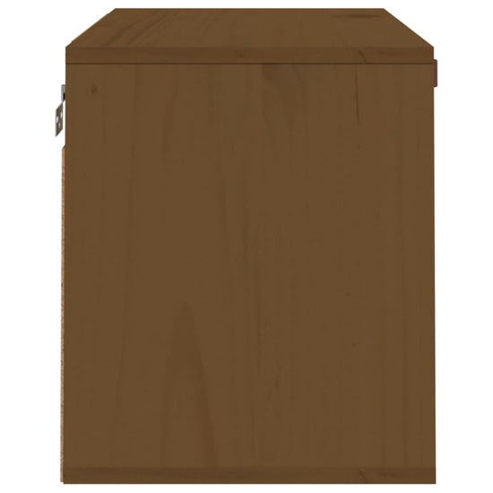 Wandkast 60x30x35 cm massief grenenhout honingbruin MeubelReus