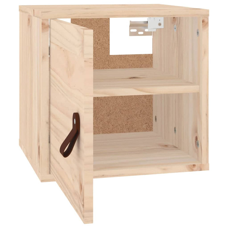 Wandkast 31,5x30x30 cm massief grenenhout MeubelReus