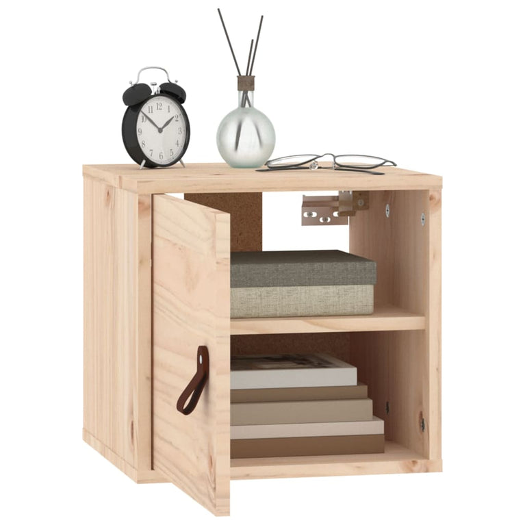 Wandkast 31,5x30x30 cm massief grenenhout MeubelReus