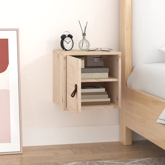 Wandkast 31,5x30x30 cm massief grenenhout MeubelReus