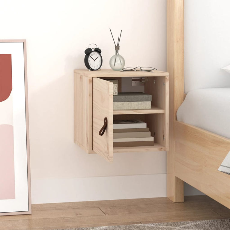 Wandkast 31,5x30x30 cm massief grenenhout MeubelReus