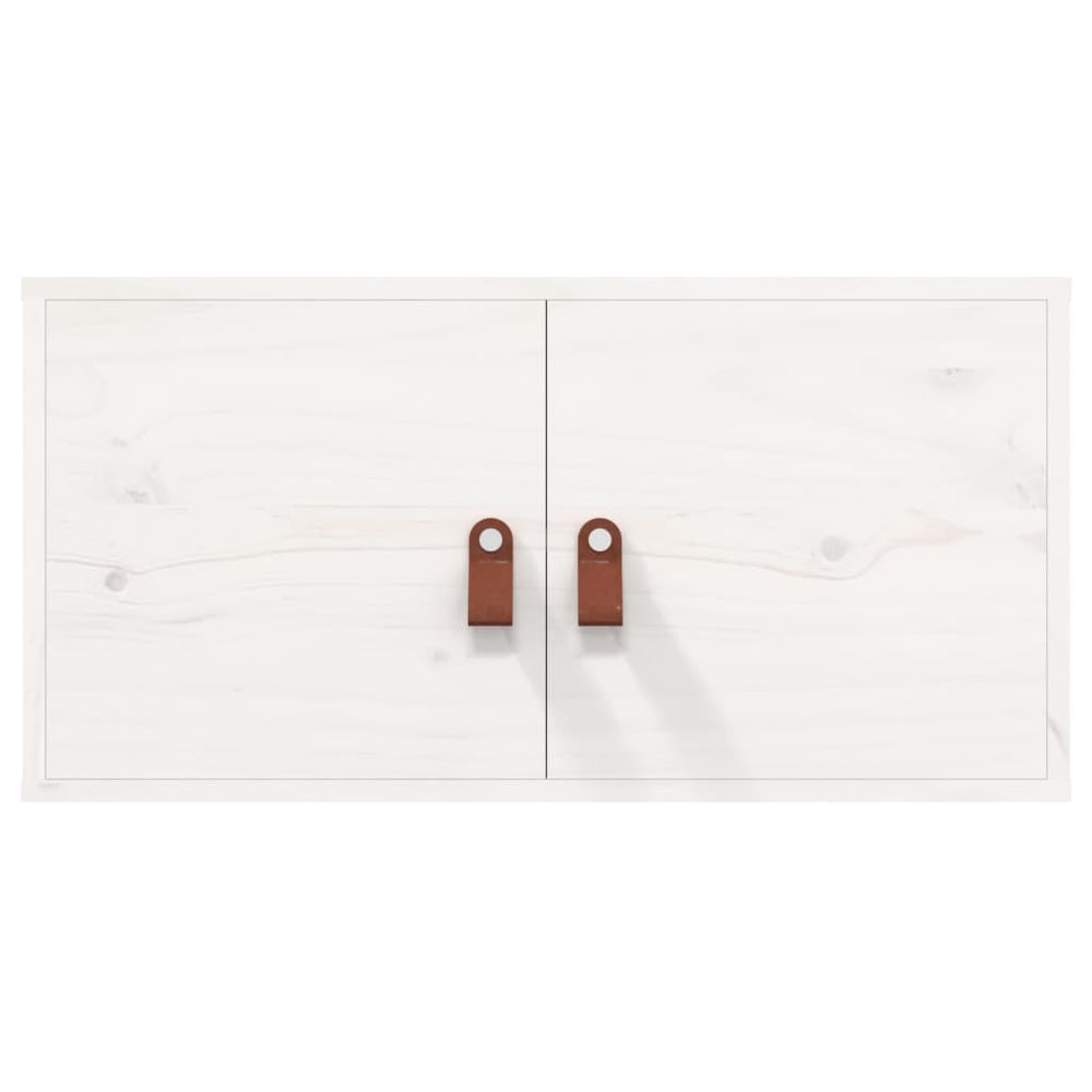 Wandkast 60x30x30 cm massief grenenhout wit MeubelReus