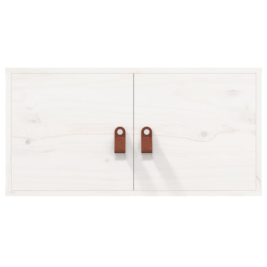Wandkast 60x30x30 cm massief grenenhout wit MeubelReus