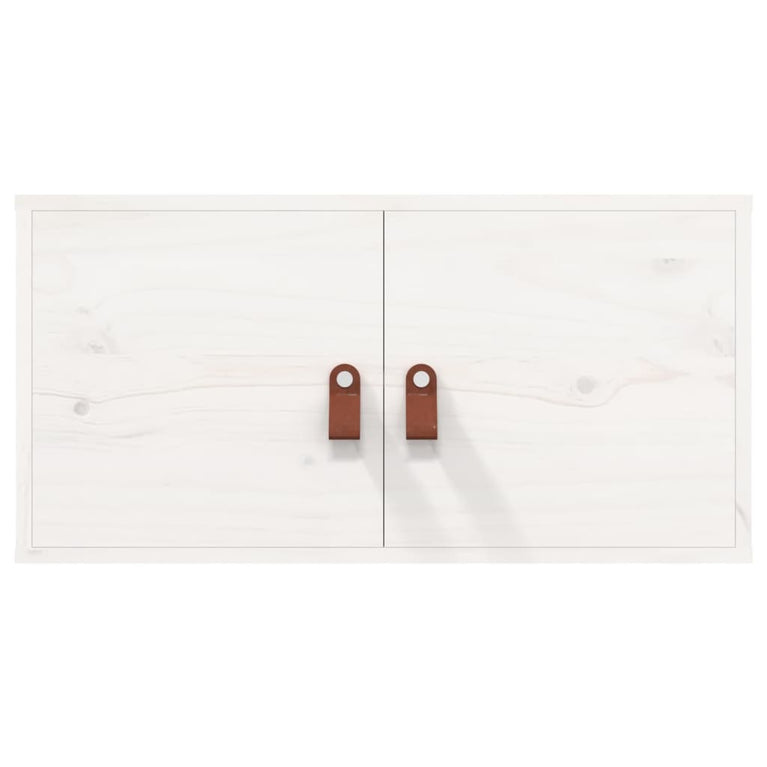 Wandkast 60x30x30 cm massief grenenhout wit MeubelReus