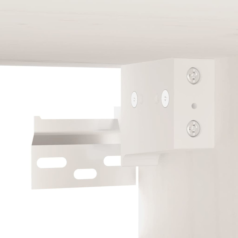 Wandkast 60x30x30 cm massief grenenhout wit MeubelReus