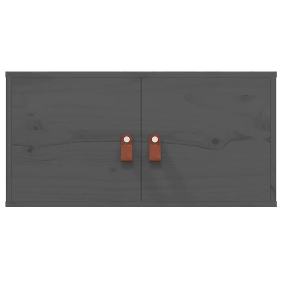 Wandkast 60x30x30 cm massief grenenhout grijs MeubelReus
