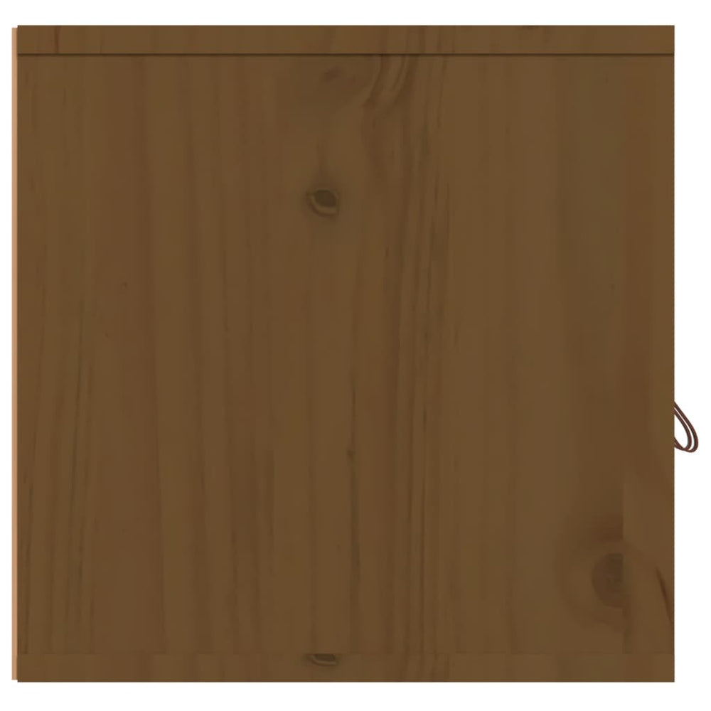Wandkast 60x30x30 cm massief grenenhout honingbruin MeubelReus