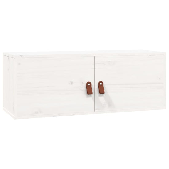 Wandkasten 2 st 80x30x30 cm massief grenenhout wit MeubelReus