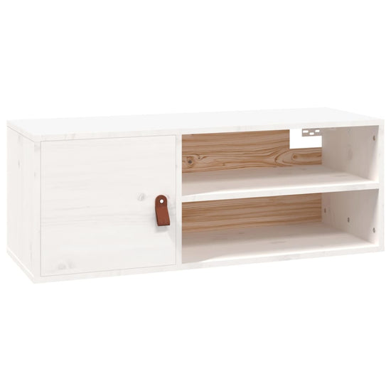 Wandkast 80x30x30 cm massief grenenhout wit MeubelReus