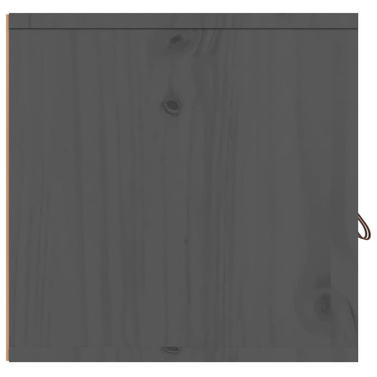 Wandkast 80x30x30 cm massief grenenhout grijs MeubelReus