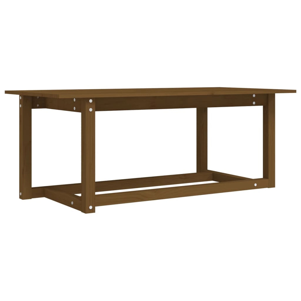 Salontafel 110x55x45 cm massief grenenhout honingbruin MeubelReus