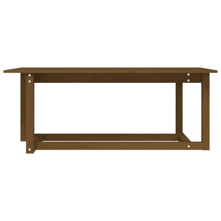 Salontafel 110x55x45 cm massief grenenhout honingbruin MeubelReus