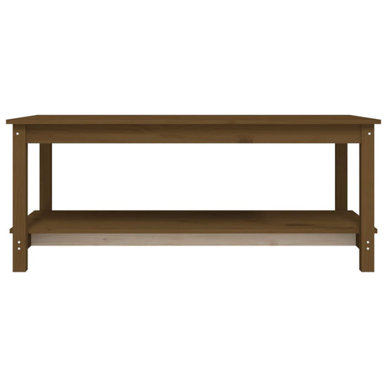 Salontafel 110x55x45 cm massief grenenhout honingbruin MeubelReus