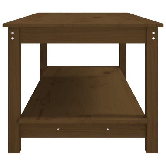 Salontafel 110x55x45 cm massief grenenhout honingbruin MeubelReus
