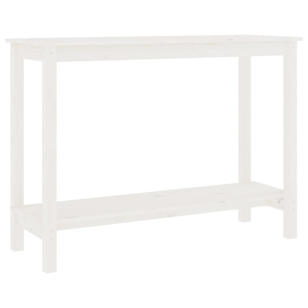 Wandtafel 110x40x80 cm massief grenenhout wit MeubelReus