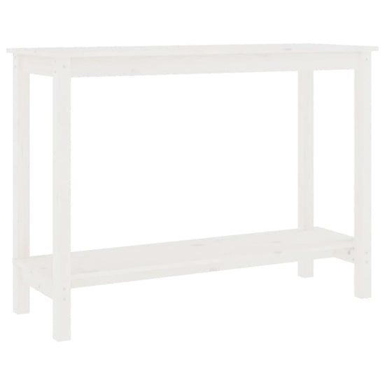 Wandtafel 110x40x80 cm massief grenenhout wit MeubelReus