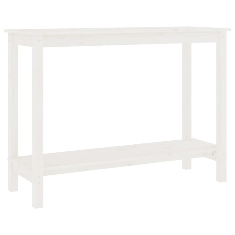Wandtafel 110x40x80 cm massief grenenhout wit MeubelReus