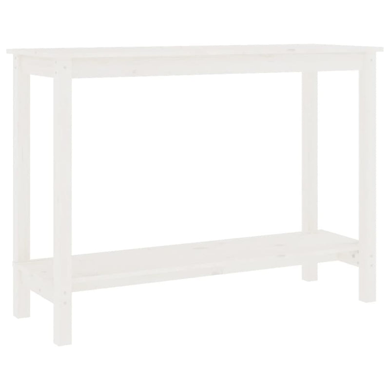 Wandtafel 110x40x80 cm massief grenenhout wit MeubelReus
