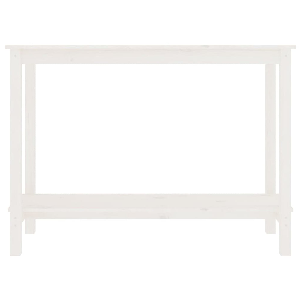 Wandtafel 110x40x80 cm massief grenenhout wit MeubelReus