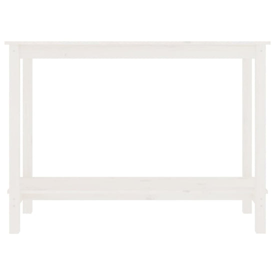 Wandtafel 110x40x80 cm massief grenenhout wit MeubelReus