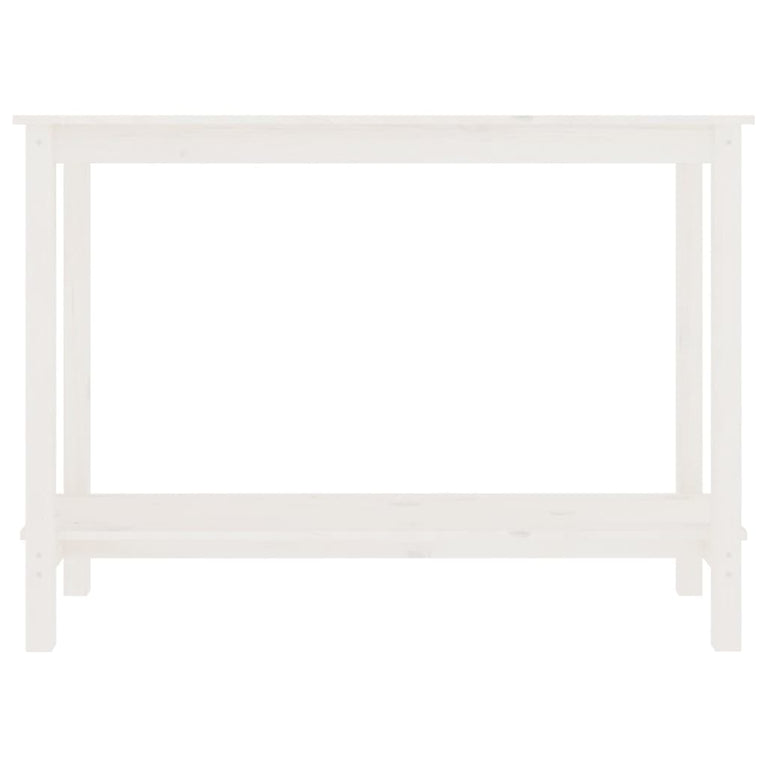 Wandtafel 110x40x80 cm massief grenenhout wit MeubelReus