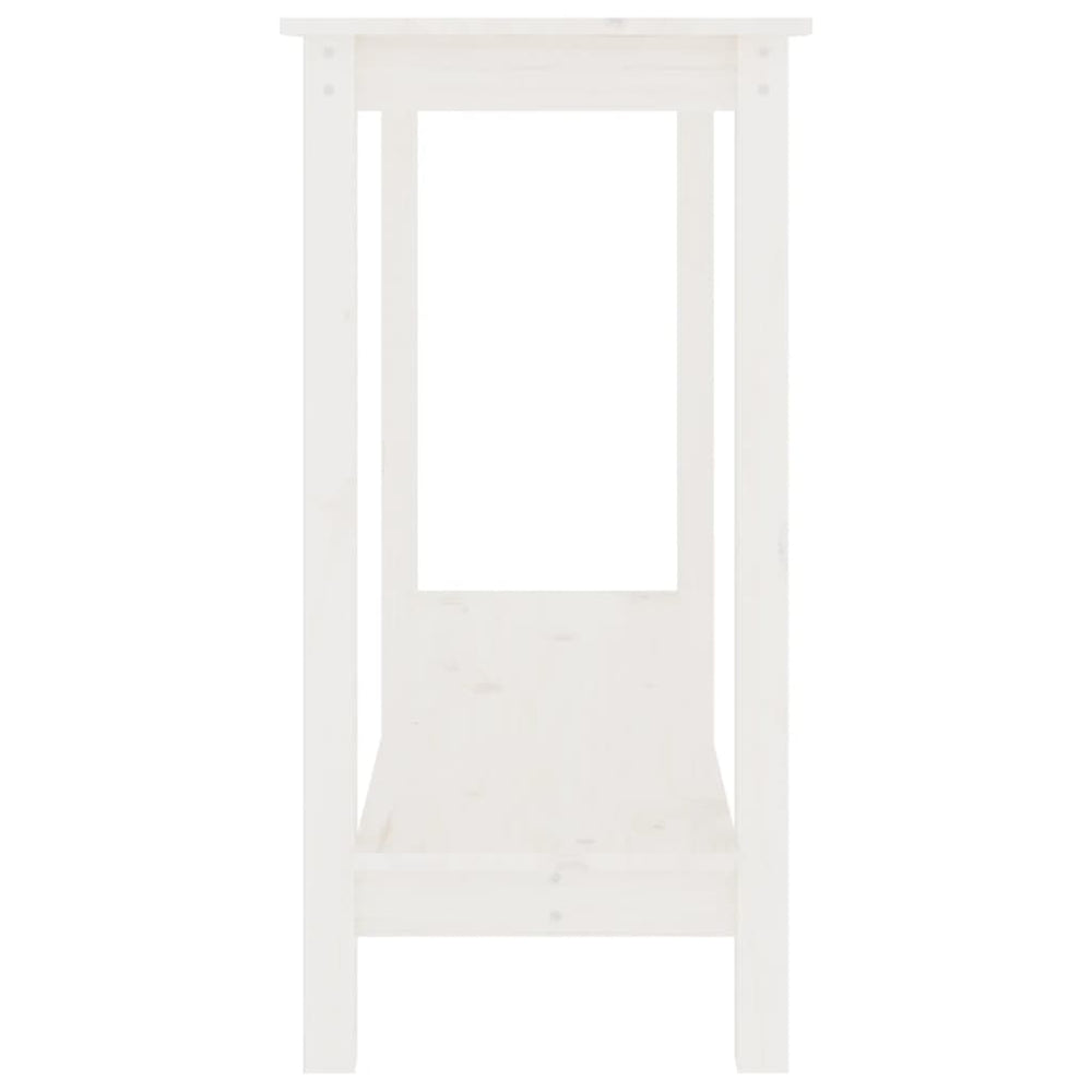 Wandtafel 110x40x80 cm massief grenenhout wit MeubelReus