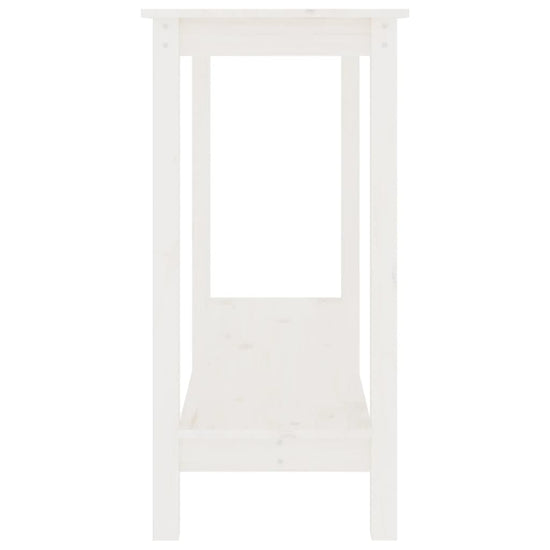 Wandtafel 110x40x80 cm massief grenenhout wit MeubelReus