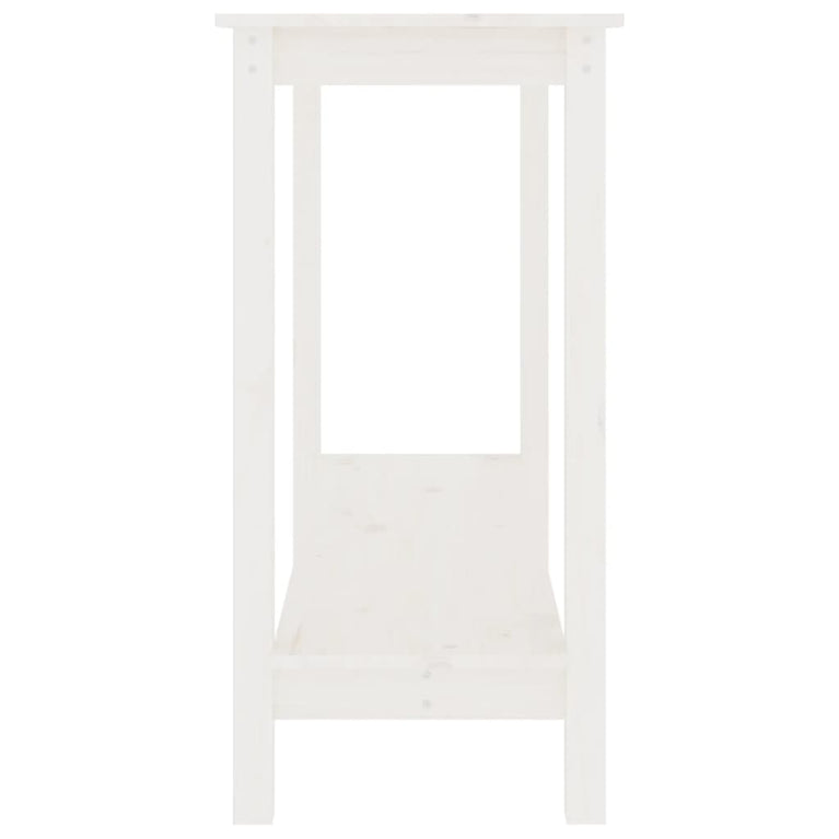Wandtafel 110x40x80 cm massief grenenhout wit MeubelReus