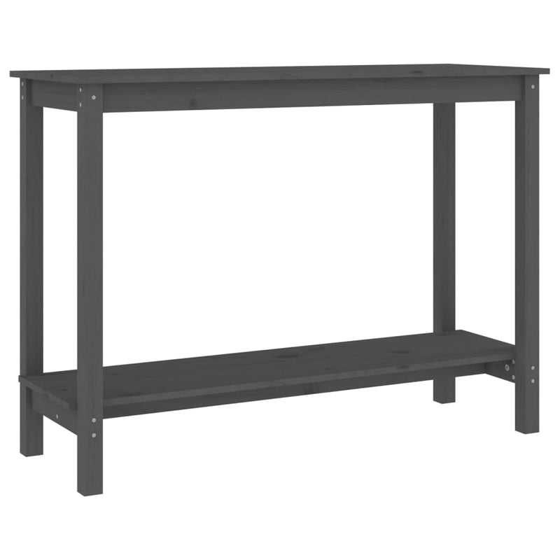 Wandtafel 110x40x80 cm massief grenenhout grijs MeubelReus
