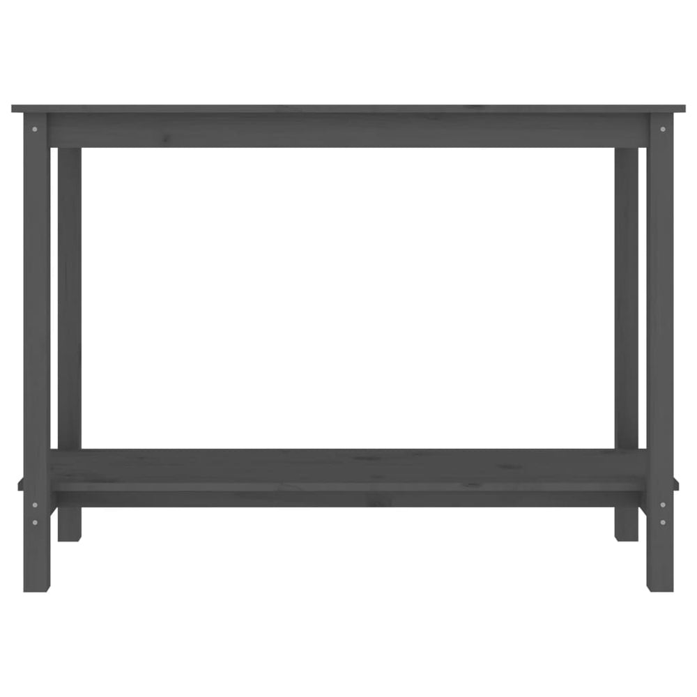 Wandtafel 110x40x80 cm massief grenenhout grijs MeubelReus