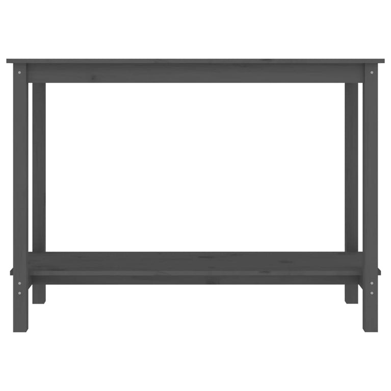 Wandtafel 110x40x80 cm massief grenenhout grijs MeubelReus