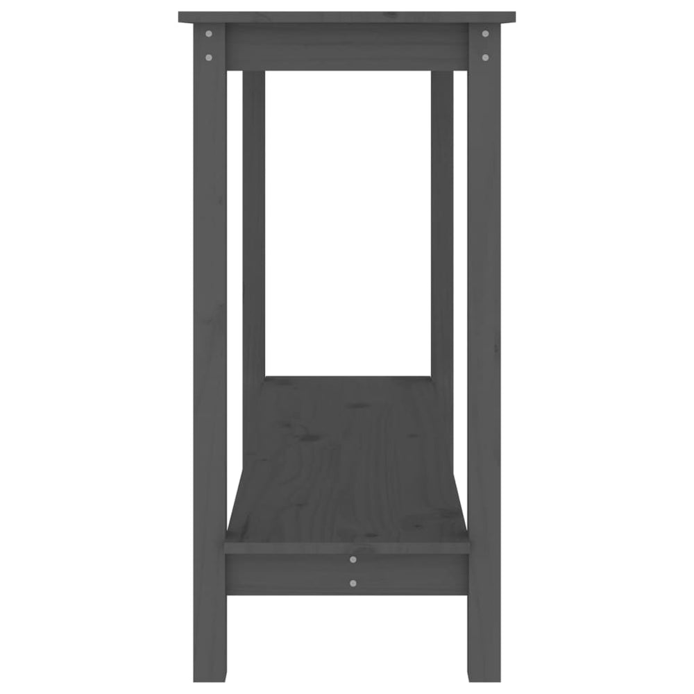 Wandtafel 110x40x80 cm massief grenenhout grijs MeubelReus