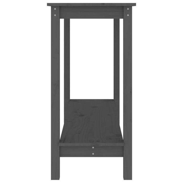 Wandtafel 110x40x80 cm massief grenenhout grijs MeubelReus
