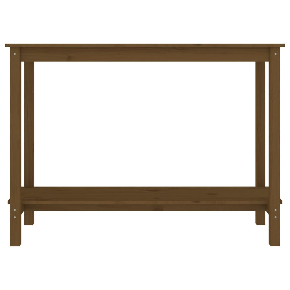 Wandkast 110x40x80 cm massief grenenhout honingbruin MeubelReus