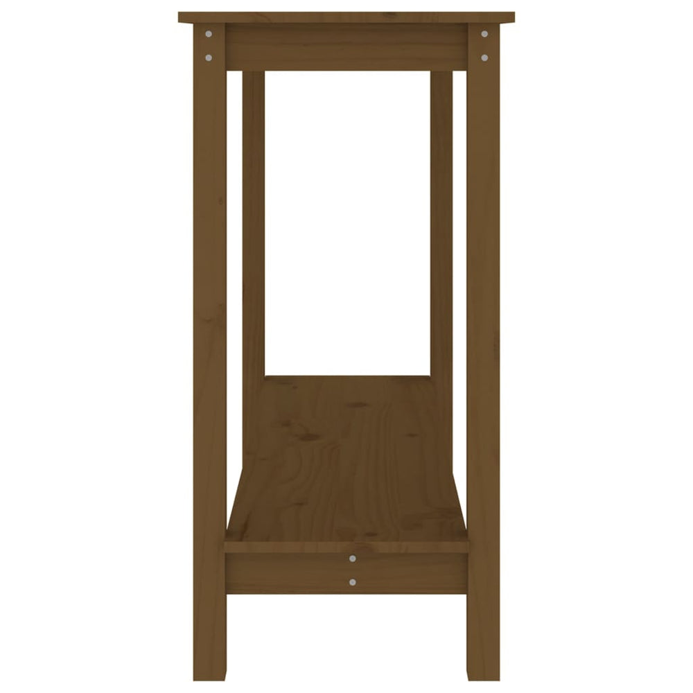 Wandkast 110x40x80 cm massief grenenhout honingbruin MeubelReus