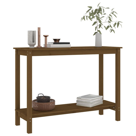 Wandkast 110x40x80 cm massief grenenhout honingbruin MeubelReus