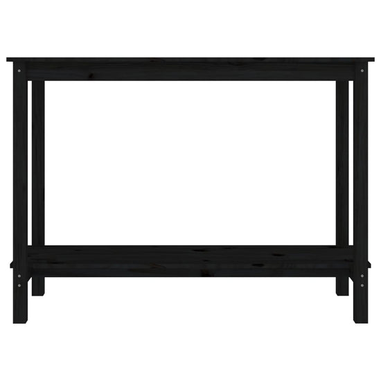 Wandtafel 110x40x80 cm massief grenenhout zwart MeubelReus