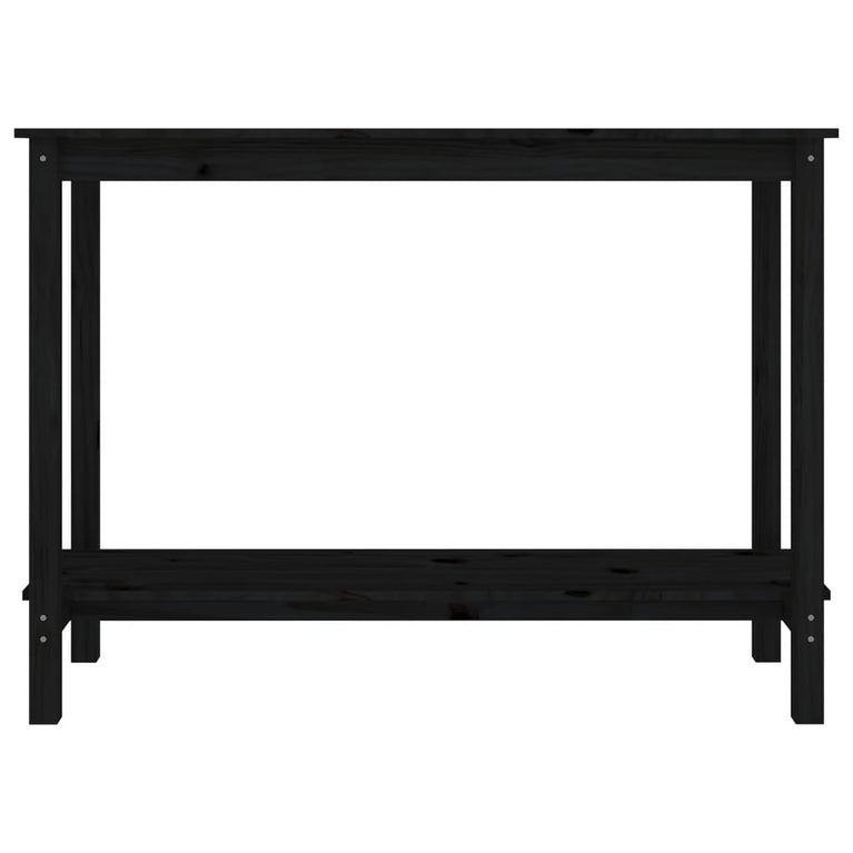 Wandtafel 110x40x80 cm massief grenenhout zwart MeubelReus