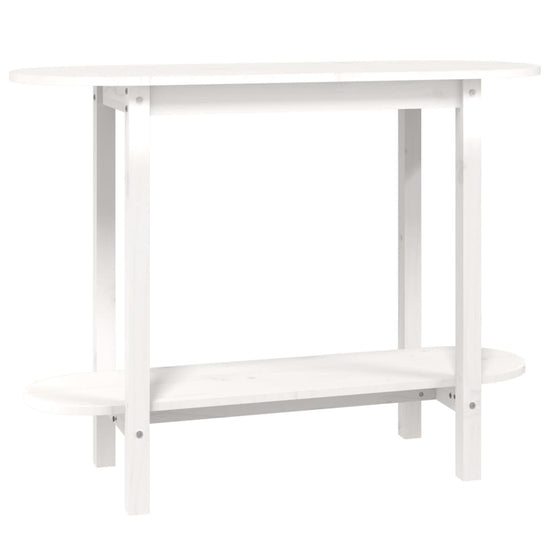 Wandtafel 110x40x80 cm massief grenenhout wit MeubelReus