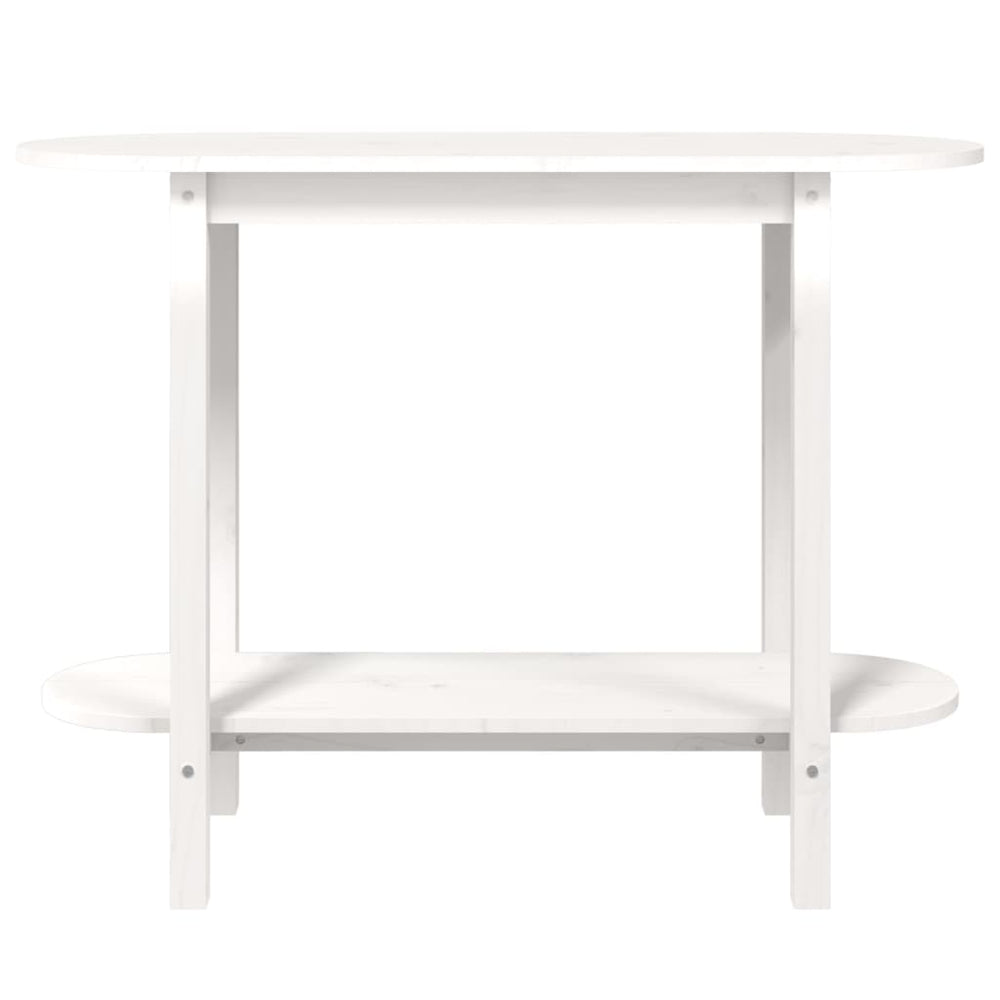 Wandtafel 110x40x80 cm massief grenenhout wit MeubelReus