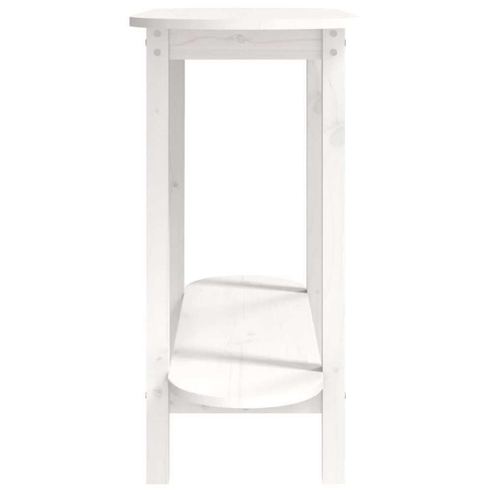 Wandtafel 110x40x80 cm massief grenenhout wit MeubelReus