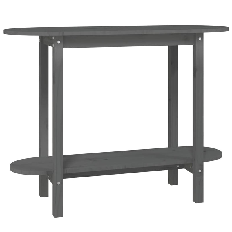Wandtafel 110x40x80 cm massief grenenhout grijs MeubelReus
