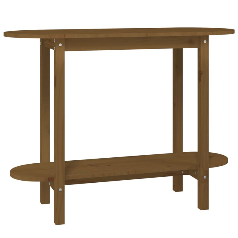 Wandkast 110x40x80 cm massief grenenhout honingbruin MeubelReus