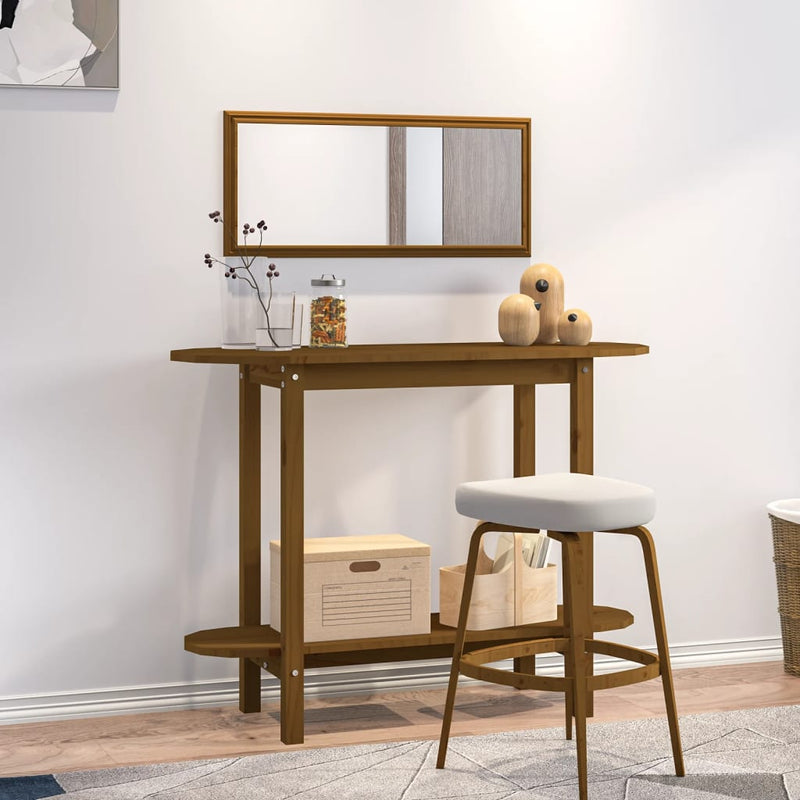 Wandkast 110x40x80 cm massief grenenhout honingbruin MeubelReus