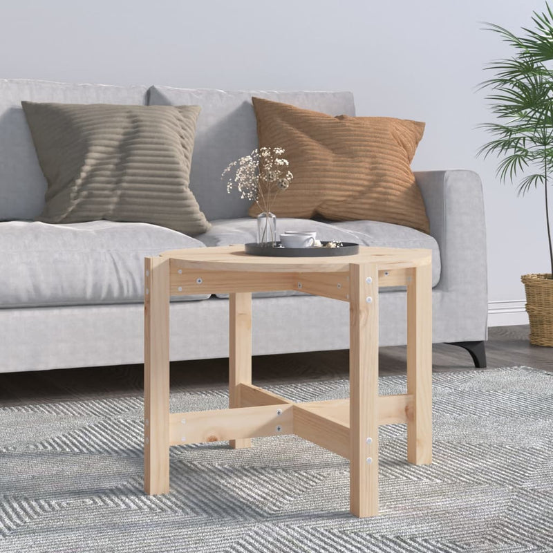 Salontafel Ø 62,5x45 cm massief grenenhout MeubelReus